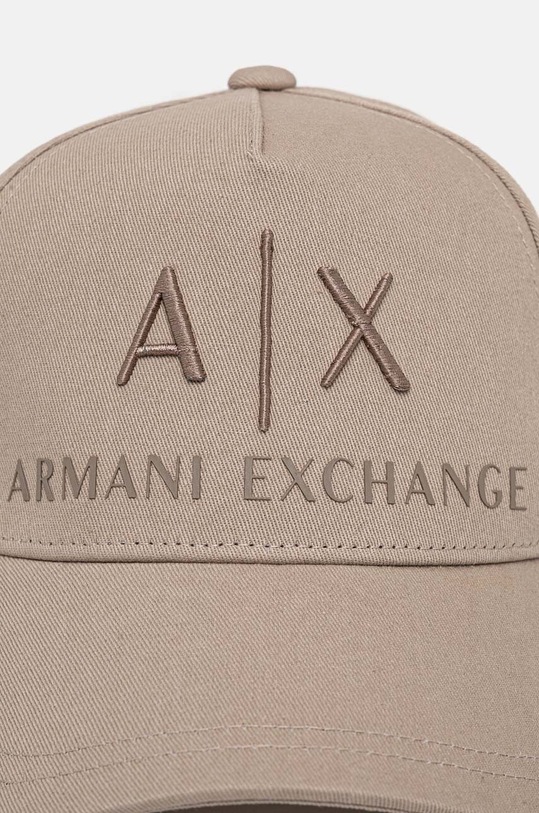 Armani Exchange czapka bawełniana 954039.CC513 beżowy AA00