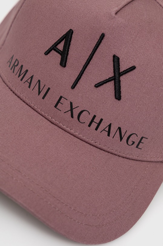 Bavlněná čepice Armani Exchange 954039.CC513 fialová AA00