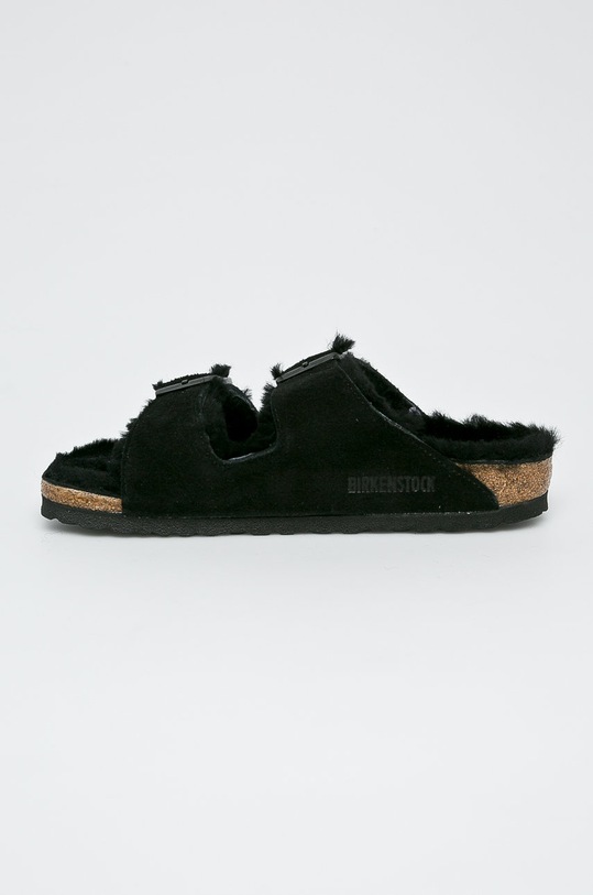 Obuwie Birkenstock - Kapcie Arizona Fur 752663 czarny