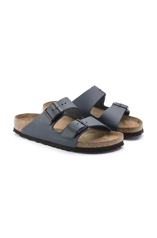 Birkenstock papuci de piele Arizona bleumarin 51151