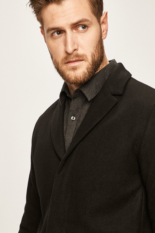 Selected Homme - Palton negru 16063103