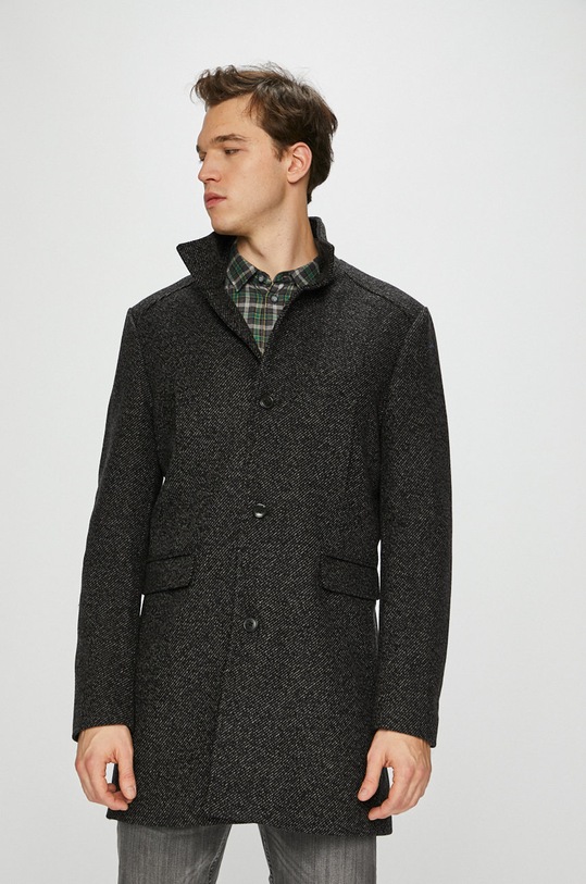 Selected Homme - Kabát bez kapucne čierna 16064355