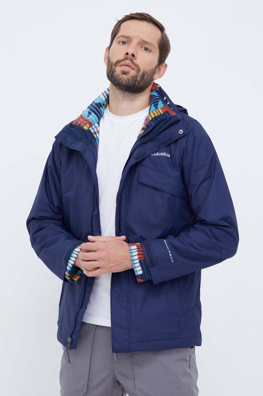 Columbia kurtka outdoorowa Bugaboo II Fleece Interchange pozostałe granatowy WO1273.1800662
