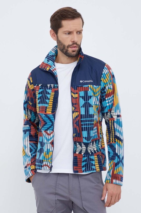 Turistická bunda Columbia Bugaboo II Fleece Interchange WO1273.1800662 tmavomodrá AW23