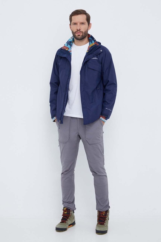 Odzież Columbia kurtka outdoorowa Bugaboo II Fleece Interchange WO1273.1800662 granatowy