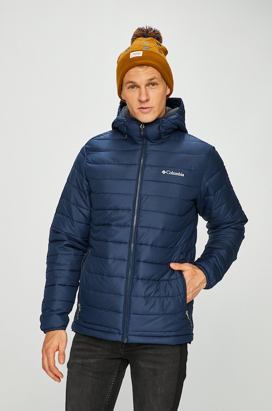 Columbia geacă Powder Lite Hooded Jkt cu captuseala bleumarin WO1151.465