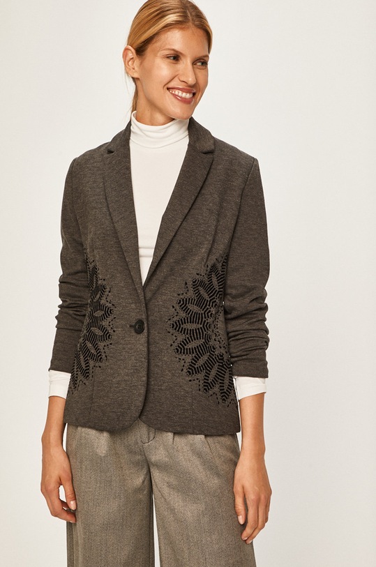 Desigual - Dámske sako jednoradový sivá 18WWEW88