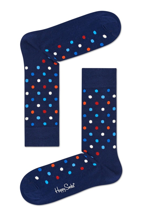Happy Socks - Ponožky Dot tmavomodrá DOT01.6004