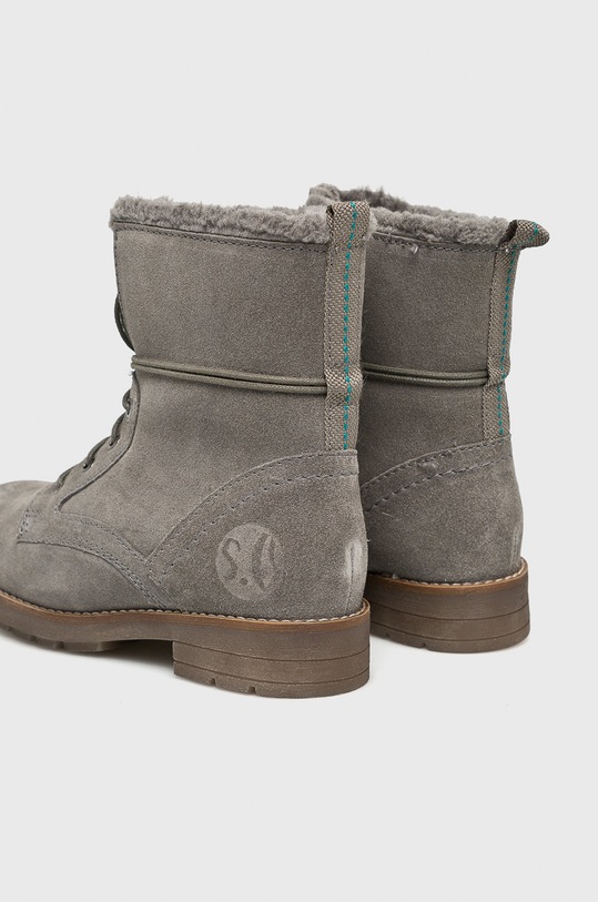 Obuv s. Oliver - Čižmy 5.5.26106.21 sivá