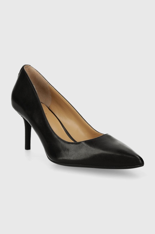 Kožené lodičky Lauren Ralph Lauren Lanette 802723236001 černá SS20