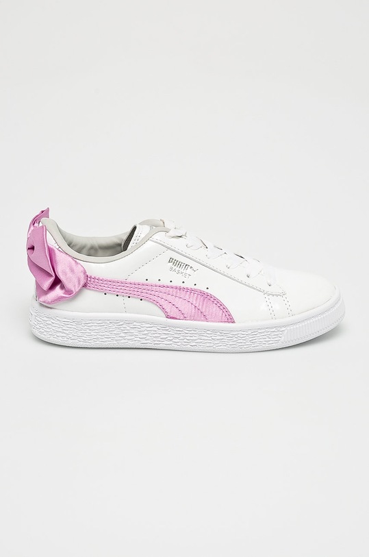 Puma - Pantofi copii Basket Bow Patent 367622 alb 367622