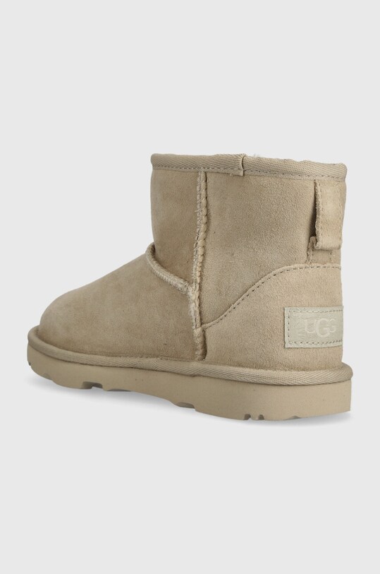 Băieți UGG cizme de zapada din piele întoarsă Classic Mini II 1017715K bej