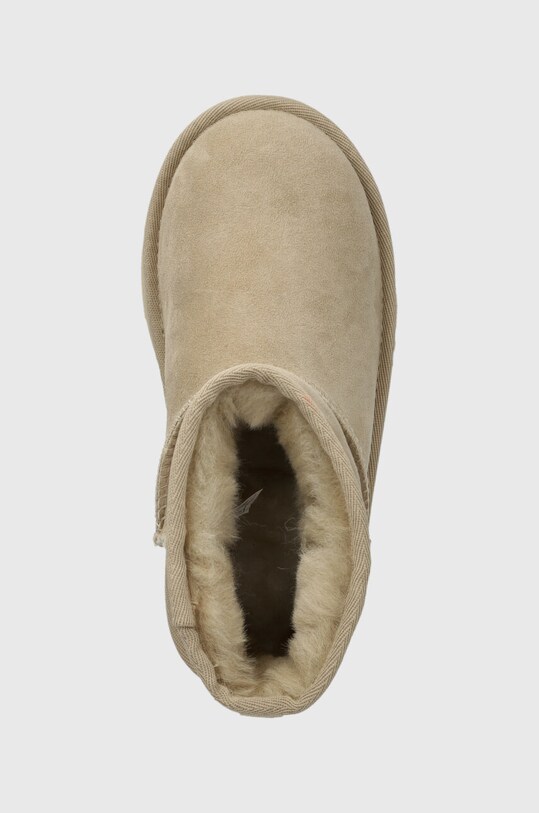 UGG cizme de zapada din piele întoarsă Classic Mini II bej 1017715K