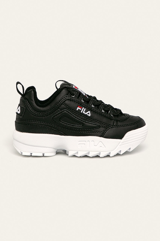 Fila - Παιδικά παπούτσια Disruptor απομίμηση λείου δέρματος μαύρο 1010567