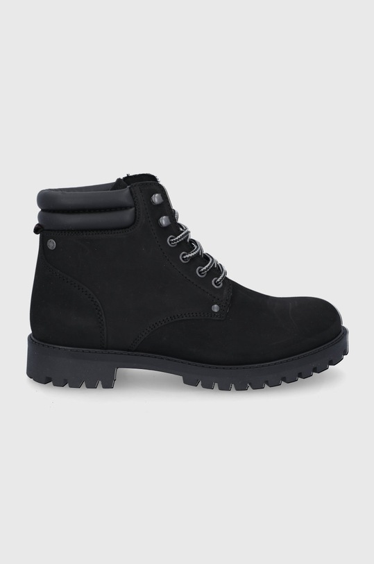Jack & Jones Buty wysokie skóra licowa szary 12142357