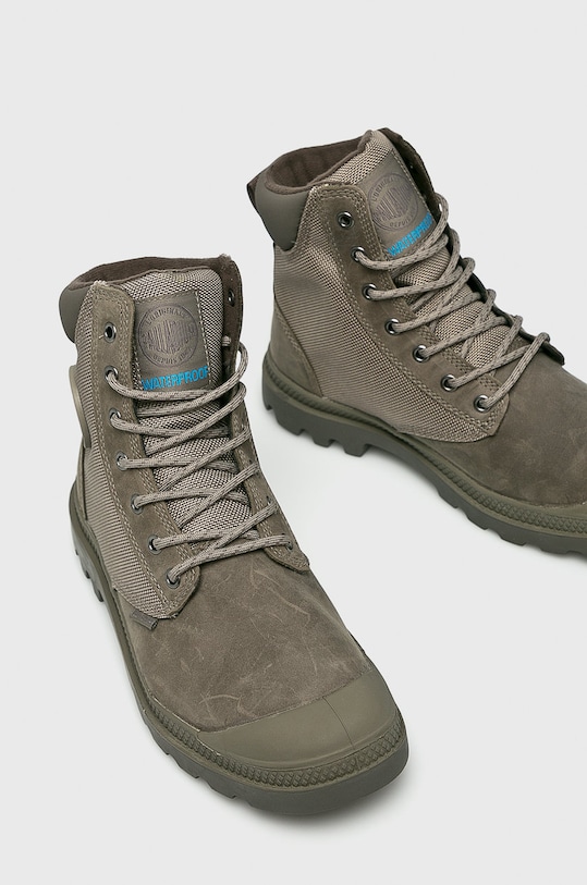 Palladium - Boty 73234 zelená AW20