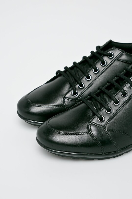 Obuwie Geox - Buty skórzane U34A5D00043 czarny