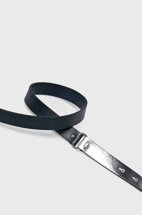 Tommy Hilfiger - Kožený opasok AW0AW05882 tmavomodrá AW18