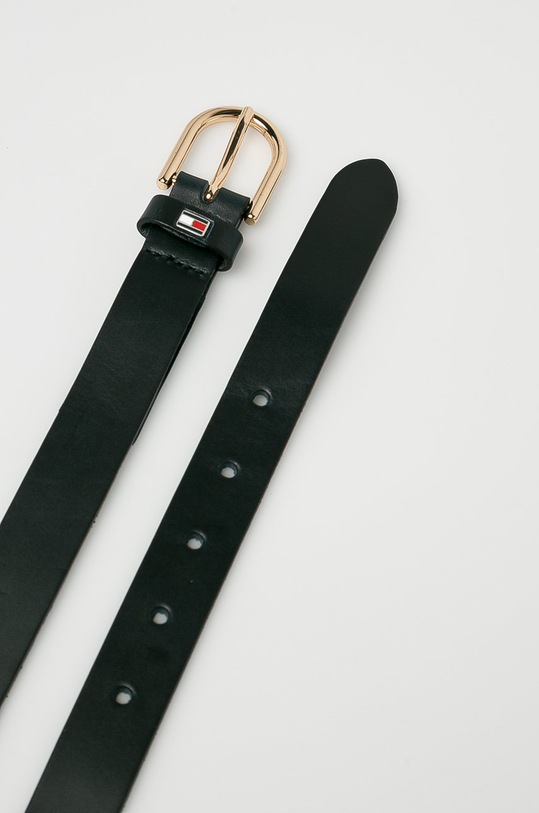 Tommy Hilfiger - Kožený opasok AW0AW05895 čierna AW18