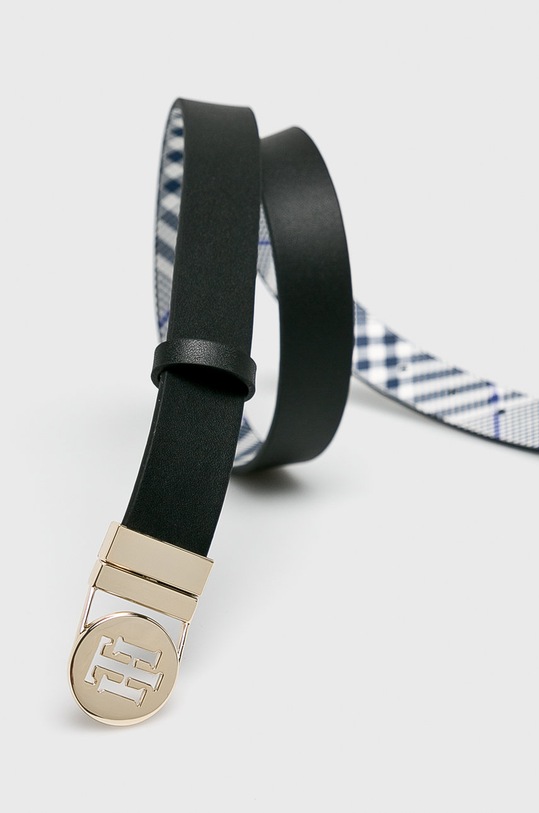 Tommy Hilfiger - Curea de piele dwustronny negru AW0AW05879