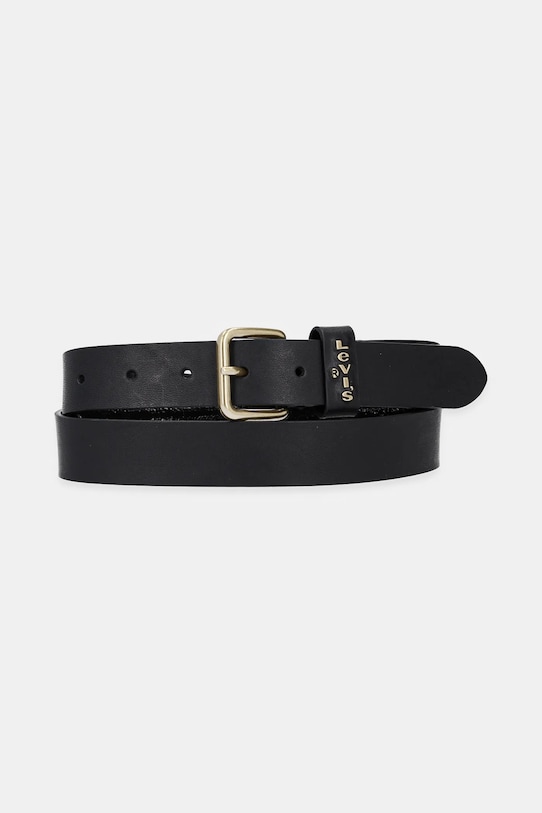 Levi's - Шкіряний ремінь чорний 37460.0052