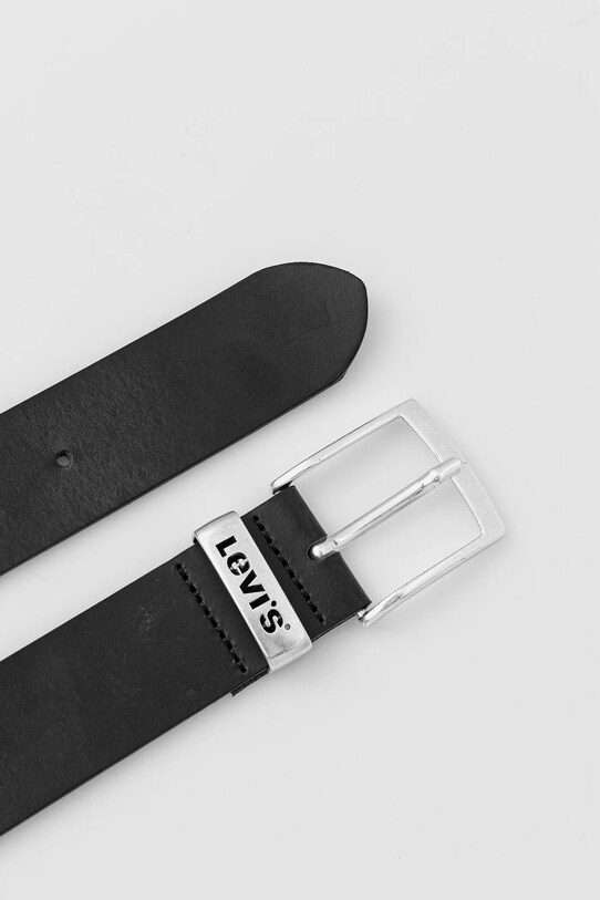 Levi's - Шкіряний ремінь 38016.0117 чорний AA00