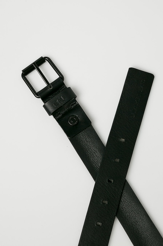 Calvin Klein Jeans - Kožený pásek K50K504166 černá AA00