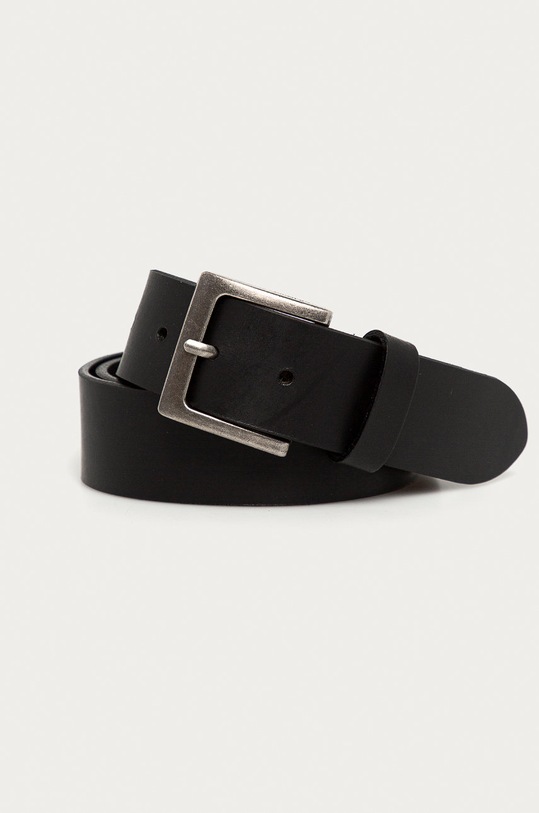 s. Oliver - Pasek skórzany czarny 98.899.95.1771