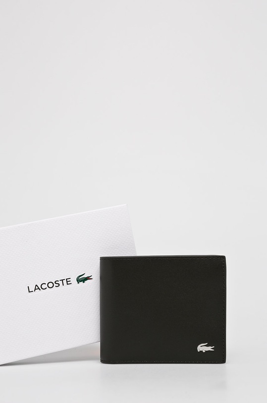 Lacoste - Kožená peňaženka hnedá NH1112FG