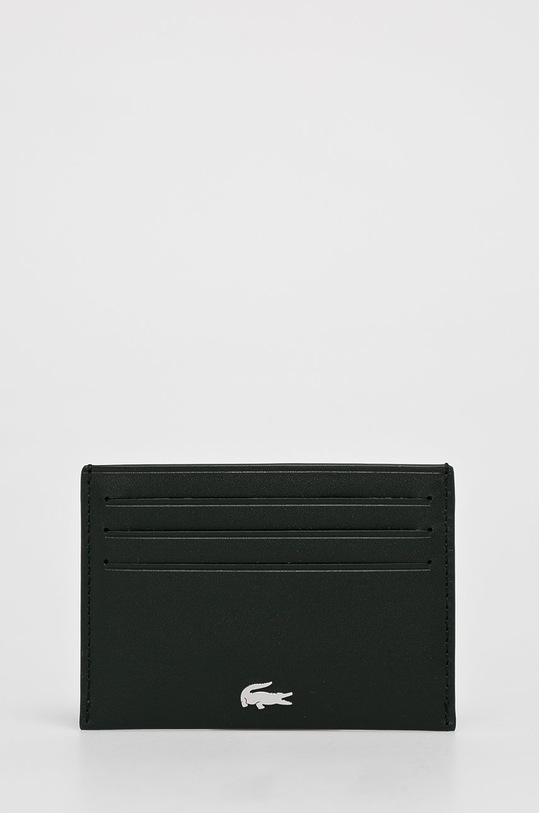 Lacoste - Δερμάτινο πορτοφόλι μαύρο NH1346FG