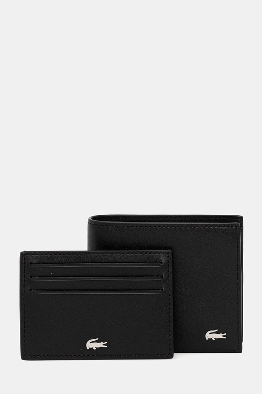 Lacoste - Portfel skórzany NH2505FG czarny NH2505FG