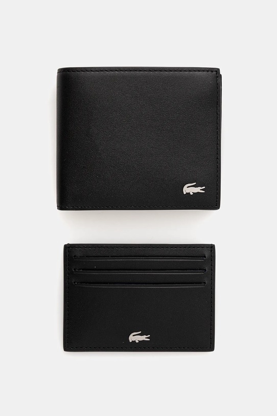 Lacoste - Portfel skórzany NH2505FG czarny NH2505FG