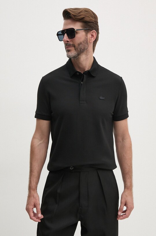 Lacoste polo semplice nero PH5522