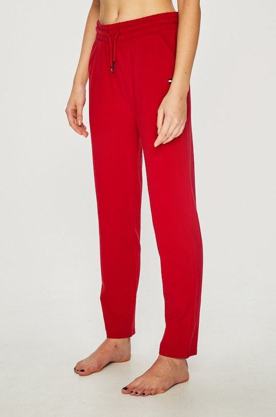 Tommy Hilfiger - Παντελόνι με ελαστάν κόκκινο UW0UW01279
