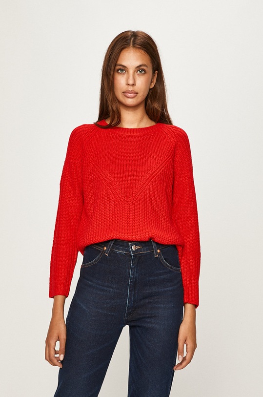 Jacqueline de Yong - Sveter okrúhly burgundské 15154667