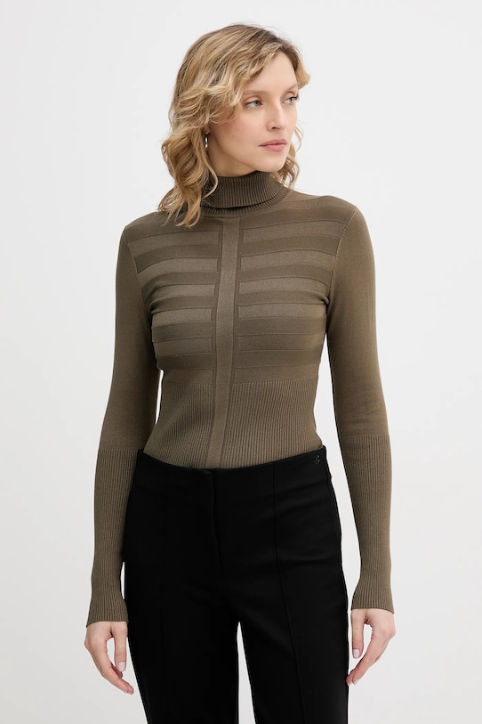 Morgan pulover subtiri verde 132.MENTOS.M