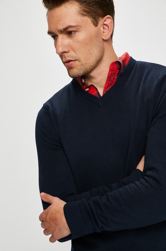 Jack & Jones - Sweter szpic granatowy 12137194