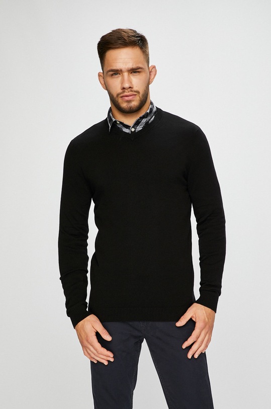 Jack & Jones - Sweter czarny 12137194
