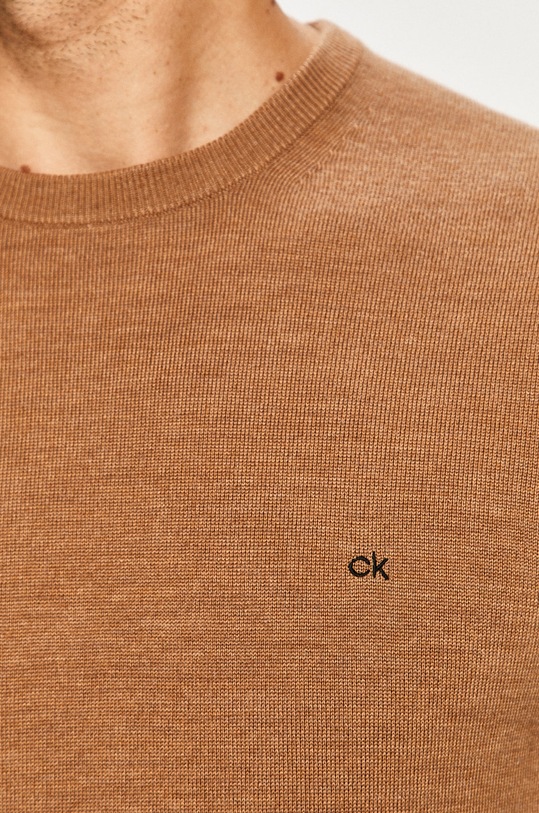 Calvin Klein - Pulover de lana K10K102727 bej