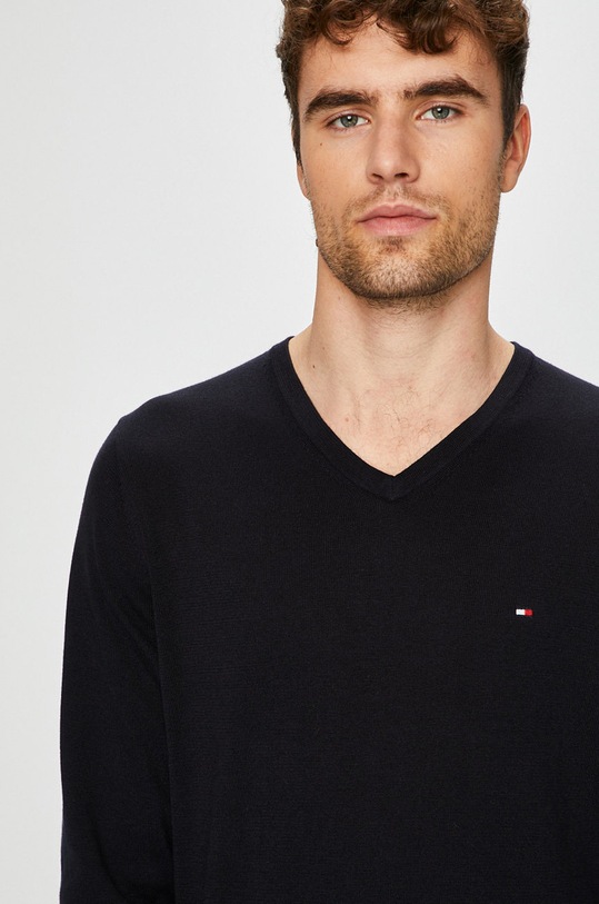 Tommy Hilfiger Sweter MW0MW04979 granatowy MW0MW04979