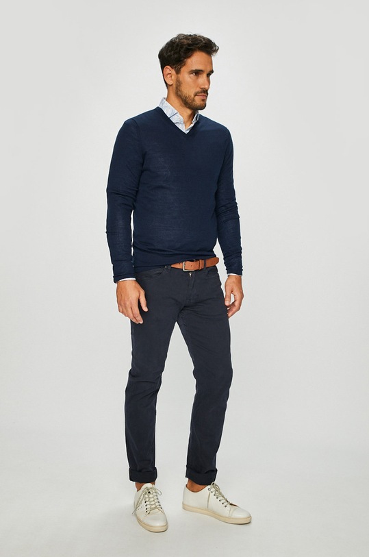 s. Oliver - Sveter 02.899.61.4444 tmavomodrá AW18