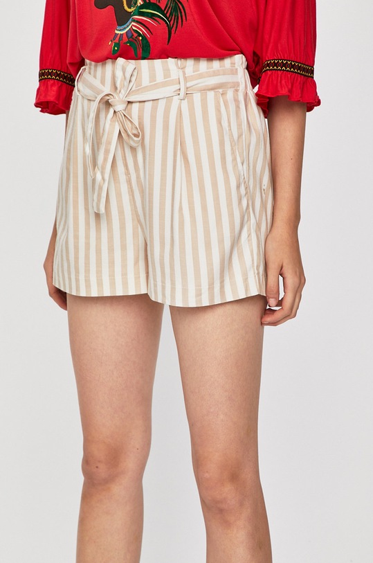 Tally Weijl - Šortky látka béžová SSHLIJESS