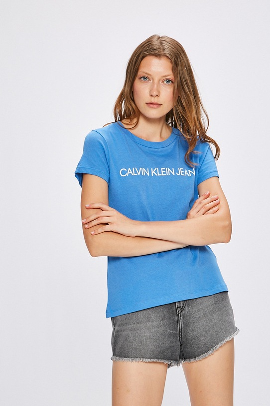 Calvin Klein Jeans - Top print albastru J20J207940