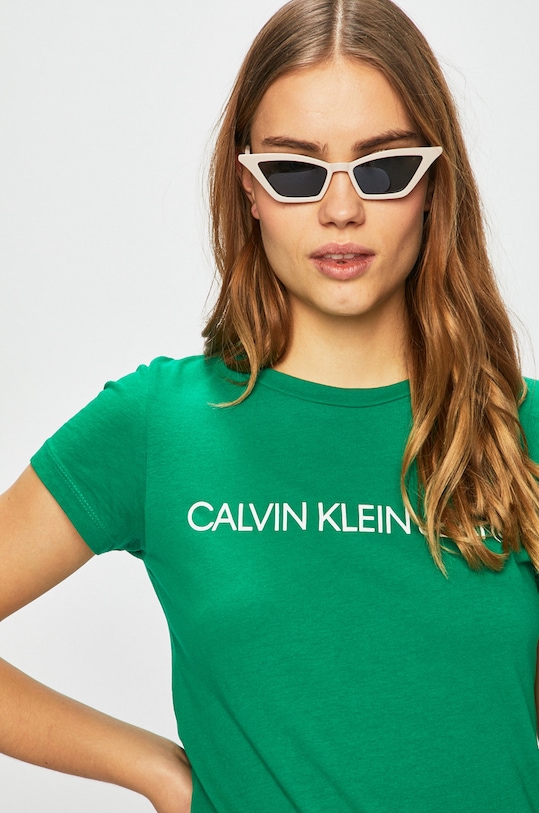 Calvin Klein Jeans - Top verde J20J207940