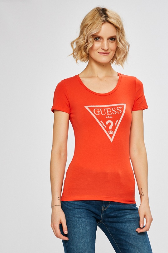 Guess Jeans - Топ помаранчевий W83I17.K6YW0