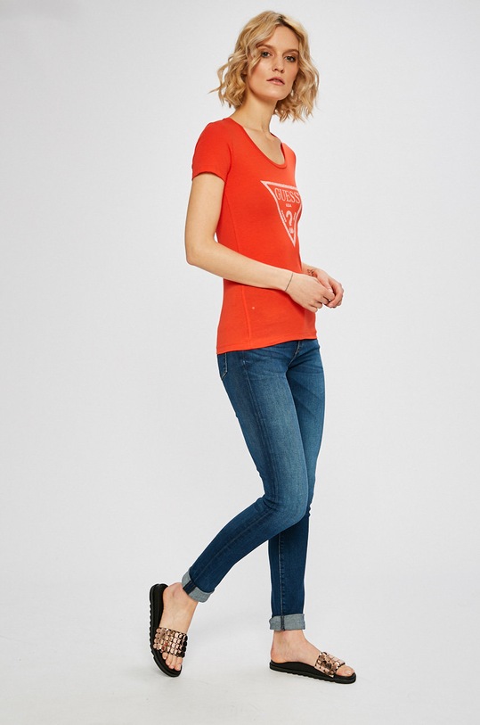 Guess Jeans - Футболка W83I17.K6YW0 оранжевый AW18