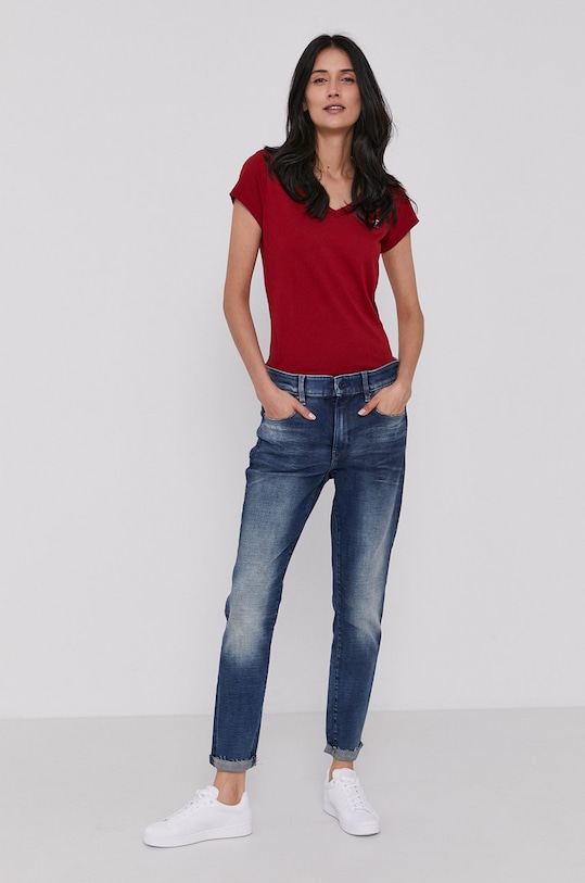 G-Star tricou D04434.2757 burgundia AA00