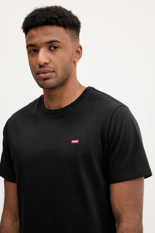 Ρούχα Levi's μπλουζάκι 56605.0009 μαύρο