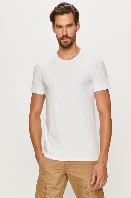 Jack & Jones - T-shirt z elastanem biały 12058529