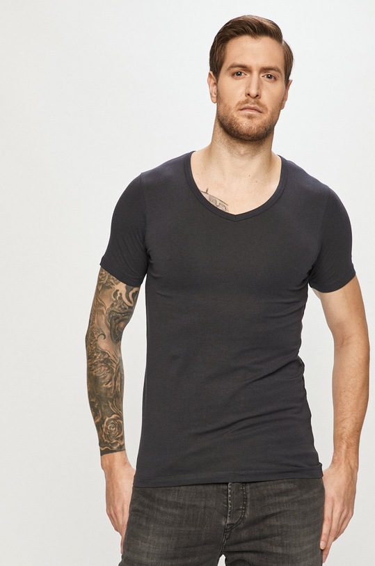 Jack & Jones - Tričko hladký námořnická modř 12059219